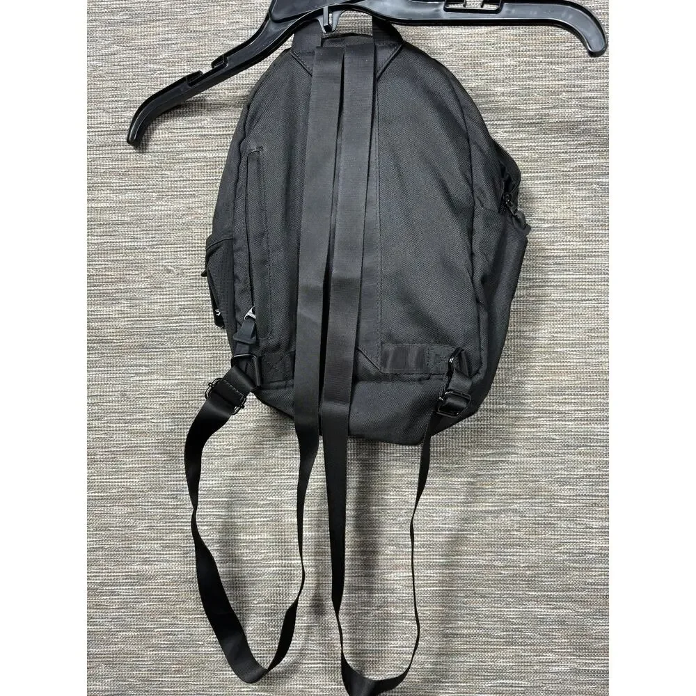 Gymshark Backpack Unisex Medium Black Gym Sports Zip Pockets Adjustable Straps